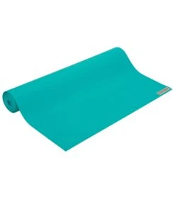 Jade Yoga Travel Long Natural Rubber Yoga Mat 74" 3mm Teal