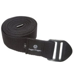 Hugger Mugger 8' Cotton Cinch Yoga Strap Black 3 Hugger Mugger 8' Cotton Cinch Yoga Strap Black -Yoga Balance 1739966218275 black