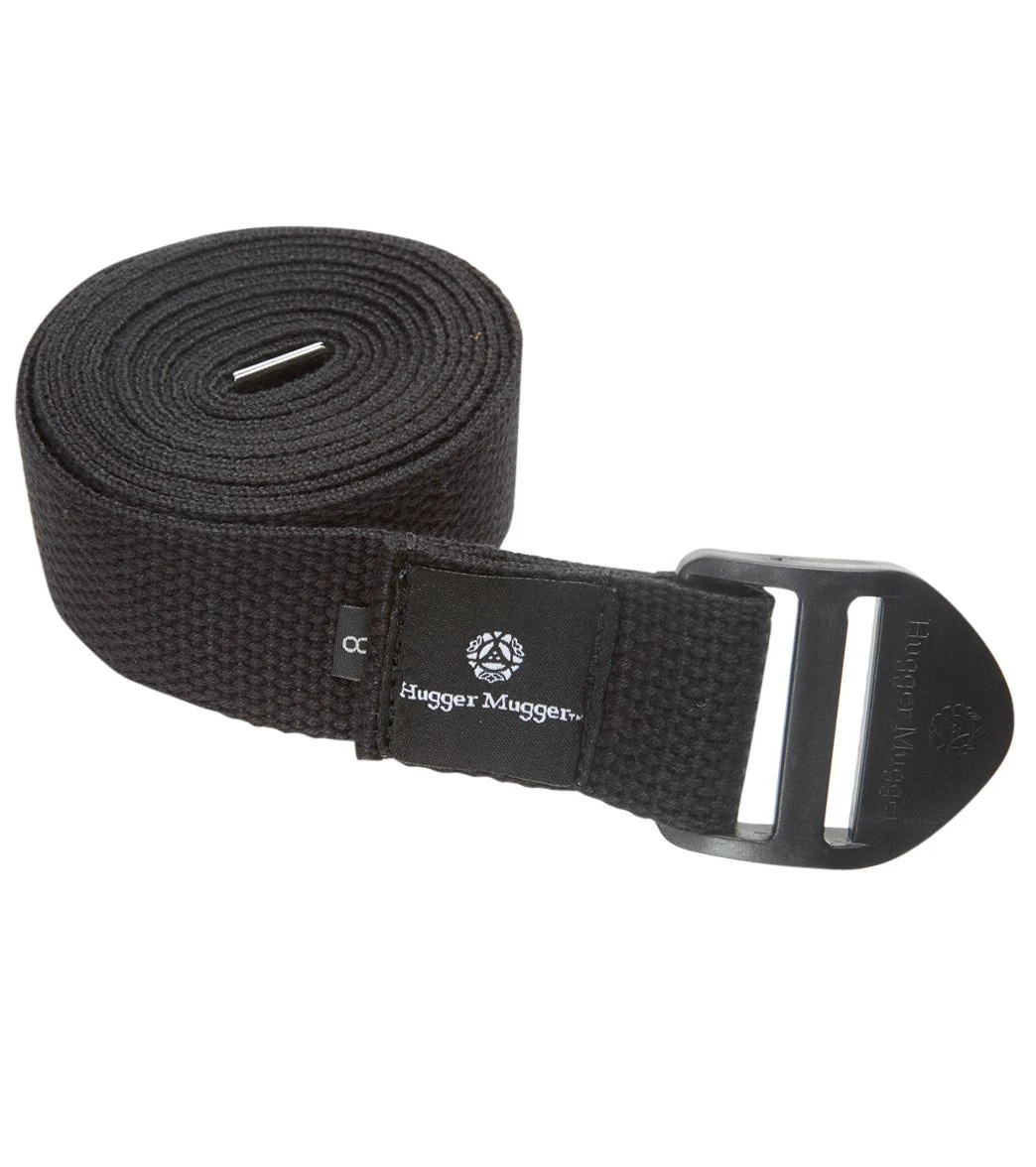 Hugger Mugger 8' Cotton Cinch Yoga Strap Black 2 Hugger Mugger 8' Cotton Cinch Yoga Strap Black - Image 2