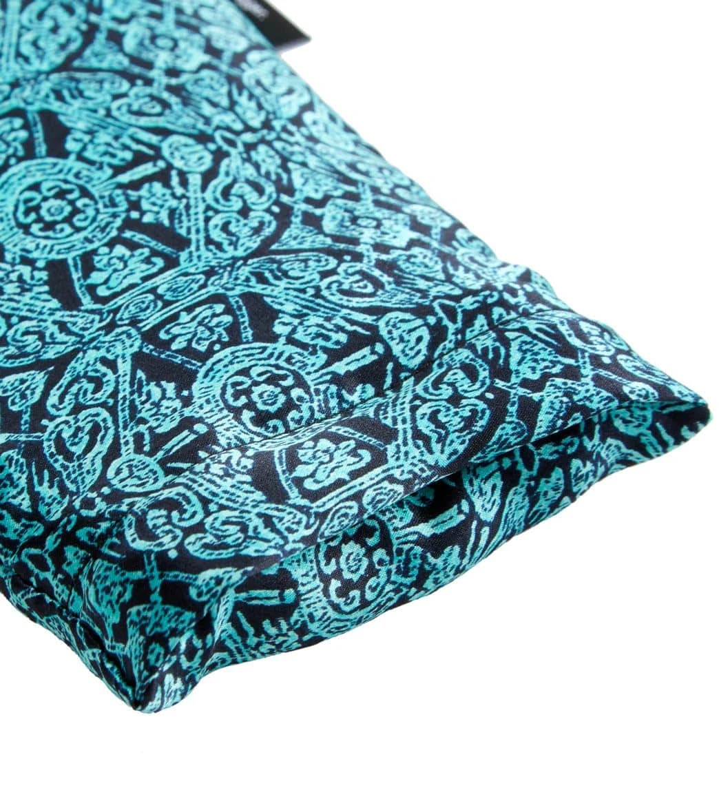 Hugger Mugger Silk Yoga Eye Pillow - Beads Boho Teal 2 Hugger Mugger Silk Yoga Eye Pillow - Beads Boho Teal - Image 2