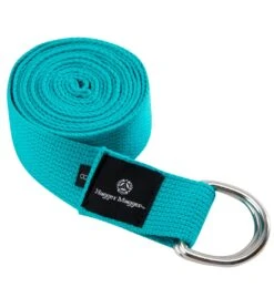 Hugger Mugger D-Ring Cotton Yoga Strap 6' Teal -Yoga Balance 1740025167907 teal 1