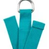 Hugger Mugger D-Ring Cotton Yoga Strap 6' Teal