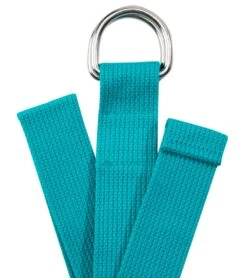 Hugger Mugger D-Ring Cotton Yoga Strap 6' -Yoga Balance 1740025167907 teal 2a