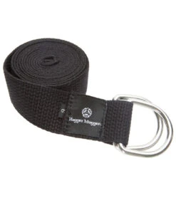 Hugger Mugger D-Ring Cotton Yoga Strap 6' -Yoga Balance 1740025364515 black 1a