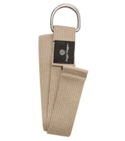 Hugger Mugger D-Ring Cotton Yoga Strap 6' -Yoga Balance 1740025593891 natural 2a