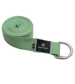 Hugger Mugger D-Ring Cotton Yoga Strap 6' -Yoga Balance 1740025921571 lightgreen 1a