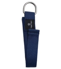Hugger Mugger D-Ring Cotton Yoga Strap 6' -Yoga Balance 1740026216483 navy 2a