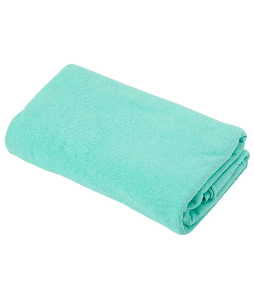 Everyday Yoga Microfiber Mat Towel Light Teal 2 Everyday Yoga Microfiber Mat Towel Light Teal - Image 2