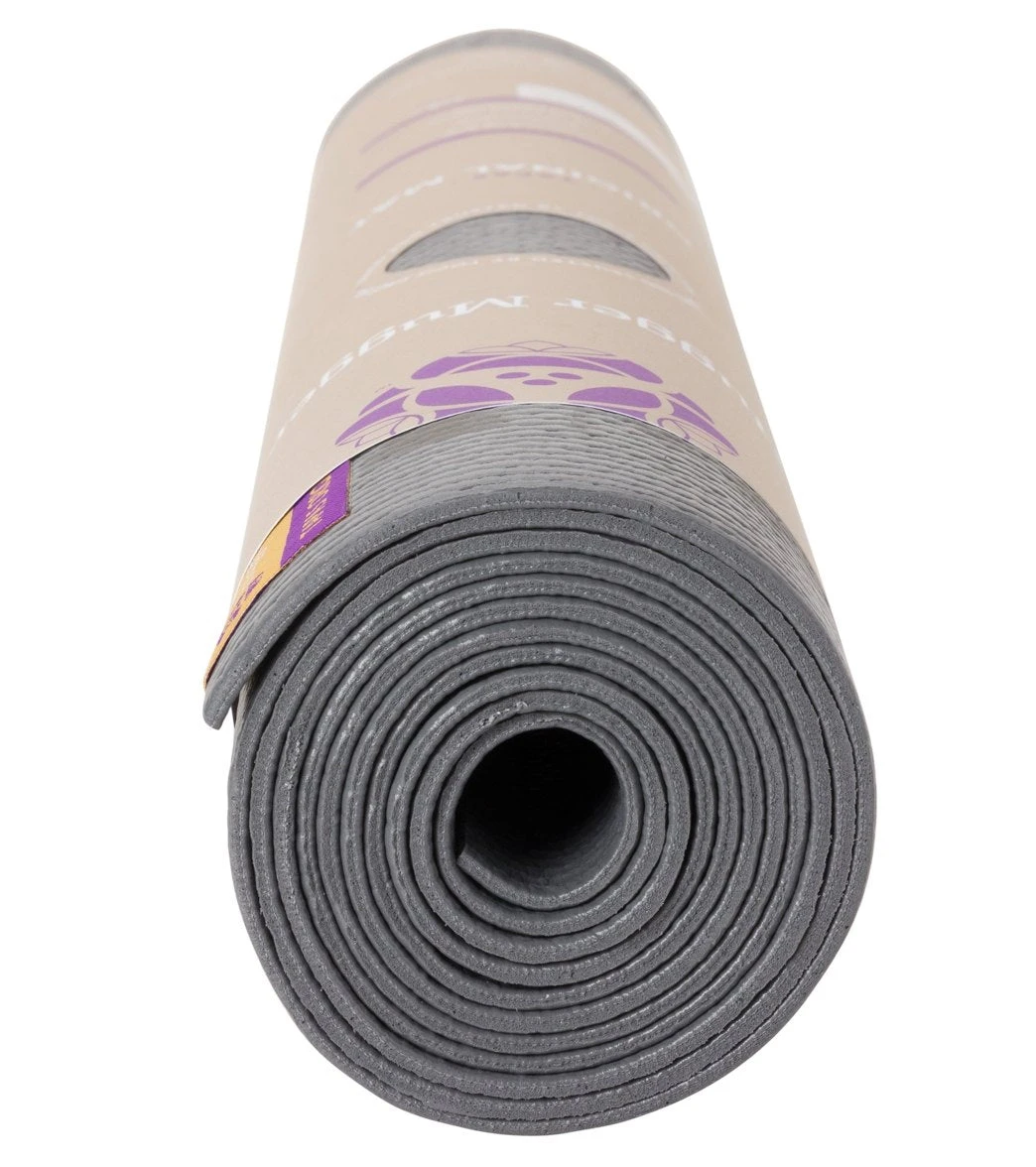 Hugger Mugger Tapas Original Extra Long Yoga Mat 80" 3mm Gray 2 Hugger Mugger Tapas Original Extra Long Yoga Mat 80" 3mm Gray - Image 2