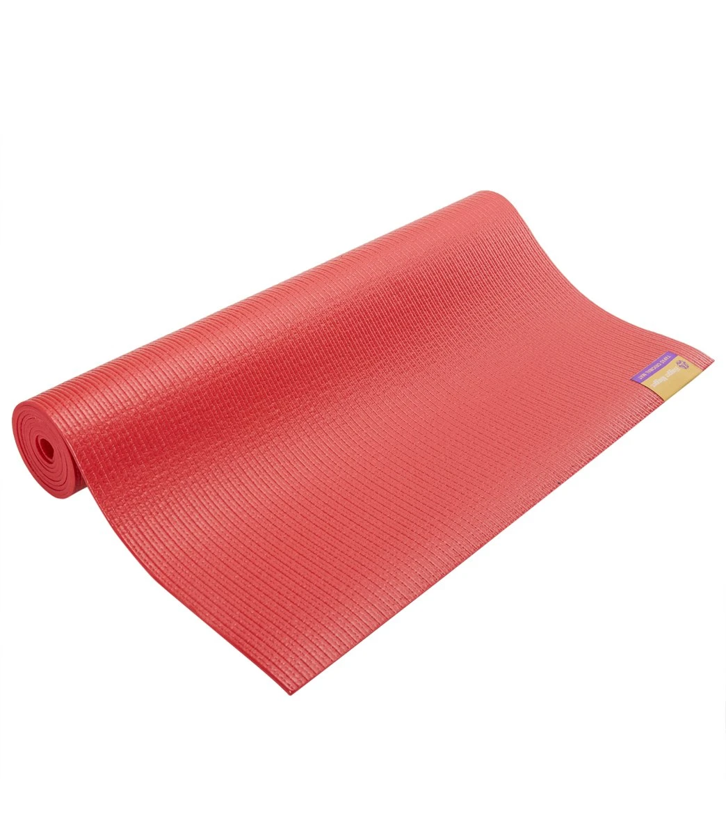 Hugger Mugger Tapas Original Extra Long Yoga Mat 80" 3mm Cherry 4 Hugger Mugger Tapas Original Extra Long Yoga Mat 80" 3mm Cherry - Image 4