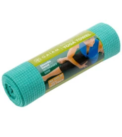 Gaiam No Slip Yoga Mat Towel Turquoise Sea -Yoga Balance 1740090408995 turquoisesea 6a