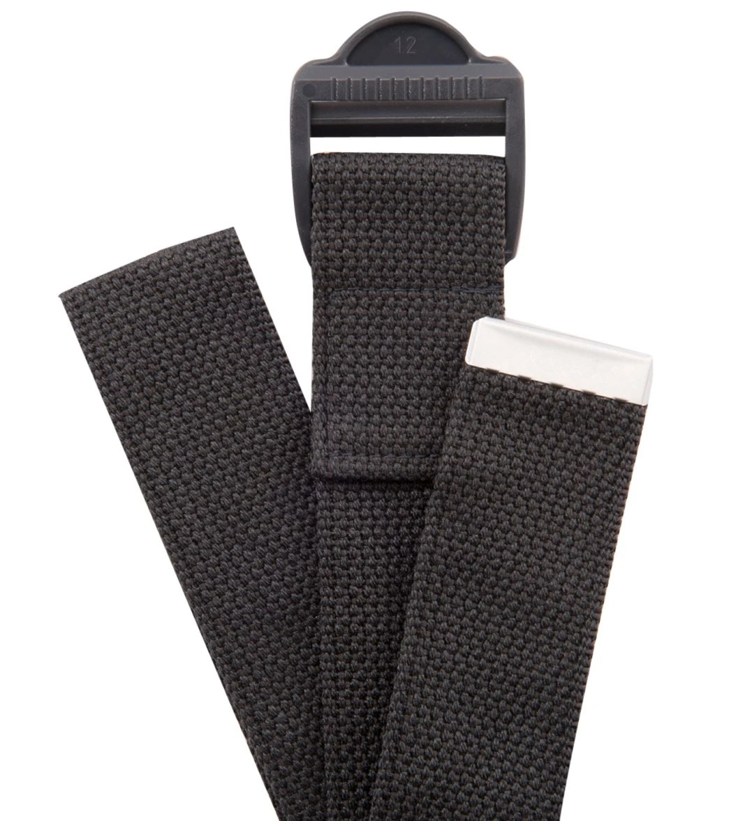 Halfmoon 8' Essential Yoga Strap Charcoal 1 Halfmoon 8' Essential Yoga Strap Charcoal