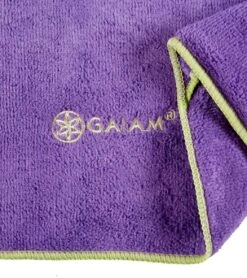 Gaiam Stay Put Yoga Mat Towel Purple -Yoga Balance 1740227084323 purple 4a