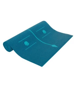 Everyday Yoga Kids' Alignment Yoga Mat 60 Inch 5mm Peacock With Print -Yoga Balance 1740247269411 peacockwithprint 1