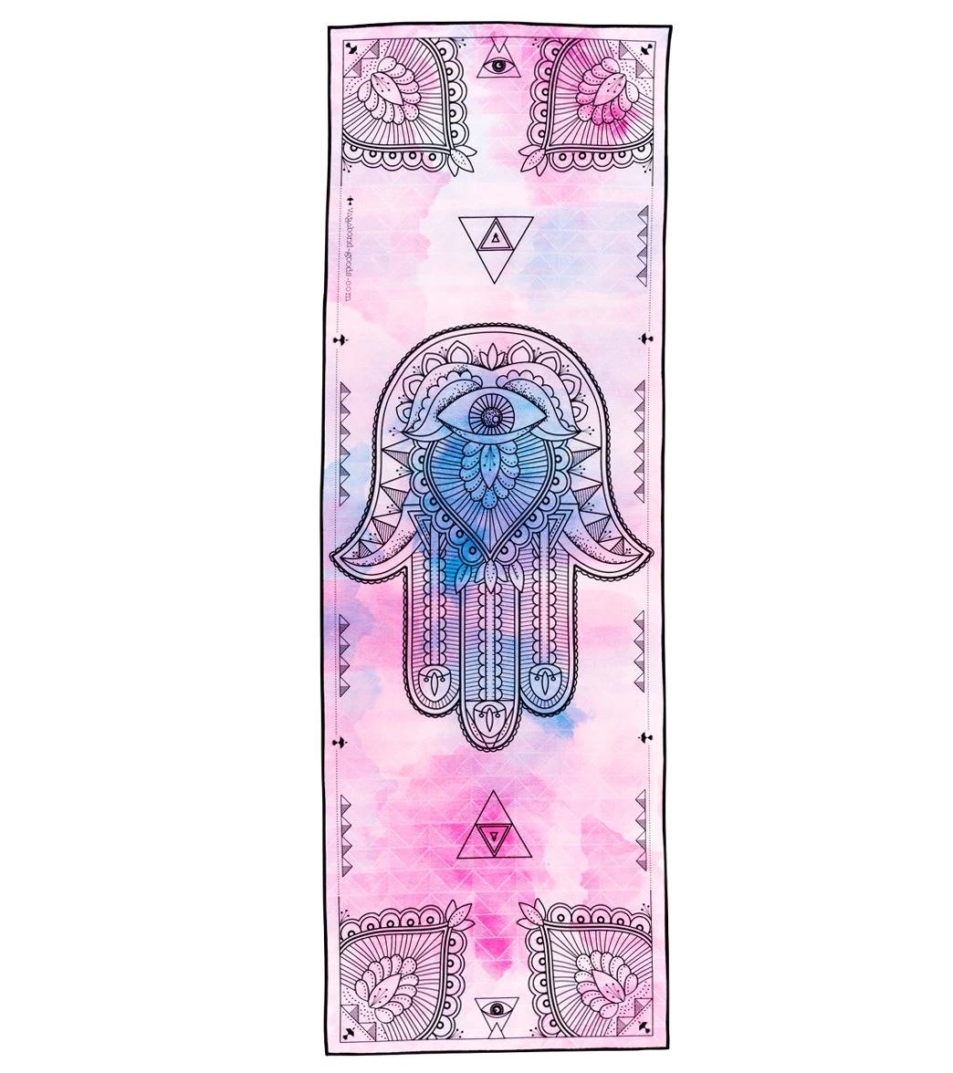 Vagabond Goods Hamsa Yoga Mat Towel 1 Vagabond Goods Hamsa Yoga Mat Towel