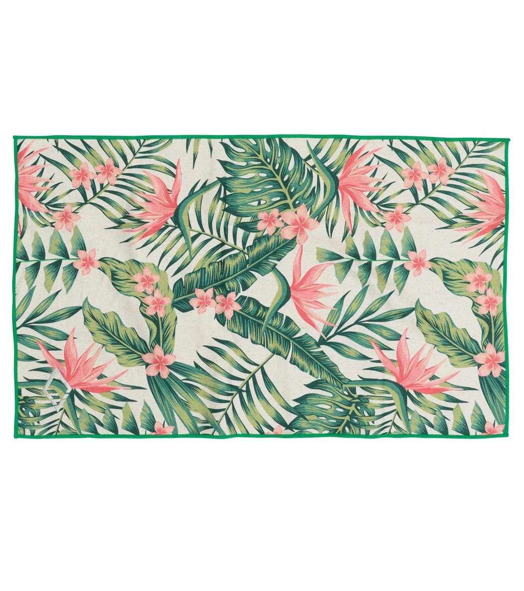 Nomadix Palms Yoga Hand Towel Pink 2 Nomadix Palms Yoga Hand Towel Pink - Image 2