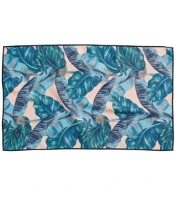 Nomadix Banana Leaf Yoga Hand Towel -Yoga Balance 4343660838955 teal