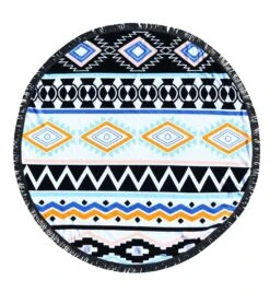 Round Towel Company The Chella Round Towel -Yoga Balance 4470271705131 bluewhiteyellow 1