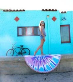 Round Towel Company The Sea Dweller 6 Round Towel Company The Sea Dweller -Yoga Balance 4470271868971 bluepurplepink 3a 1