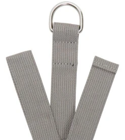 Hugger Mugger Cotton D-Ring Strap 10 Ft -Yoga Balance 4818862276651 gray 2a