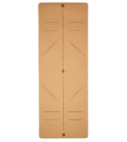 Everyday Yoga Alignment Cork Yoga Mat 72 X 26 Inch 5mm Natural Cork With Rubber -Yoga Balance 4830156292139 naturalcorkwithrubber 4a