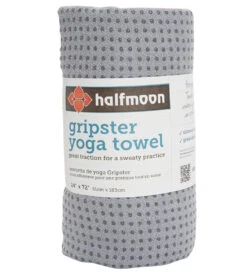 Halfmoon Gripster Yoga Towel -Yoga Balance 4859550564395 grey