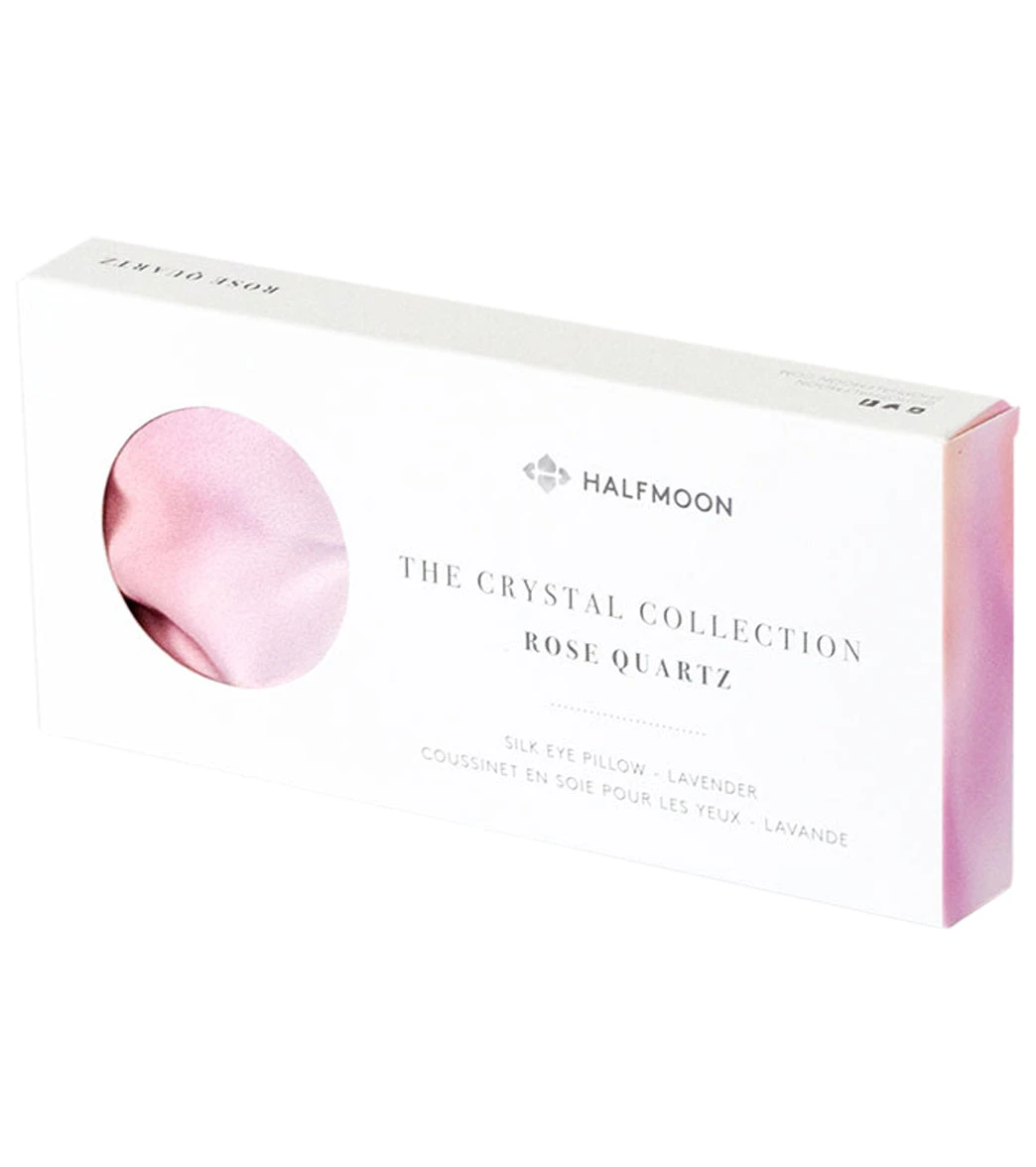 Halfmoon Crystal Collection Silk Eye Pillow Rose Quartz 1 Halfmoon Crystal Collection Silk Eye Pillow Rose Quartz