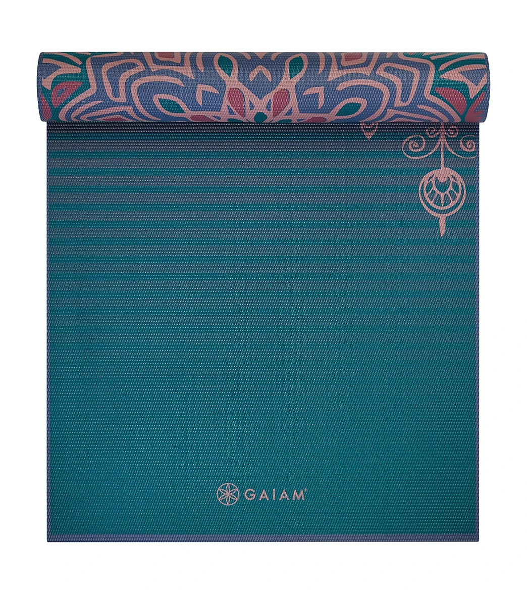 Gaiam 6mm Premium Reversible Yoga Mat Jade Salutation 4 Gaiam 6mm Premium Reversible Yoga Mat Jade Salutation - Image 4