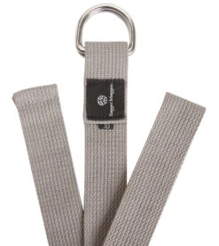 Front Page 12 Hugger Mugger D-Ring Cotton Yoga Strap 10' Grey