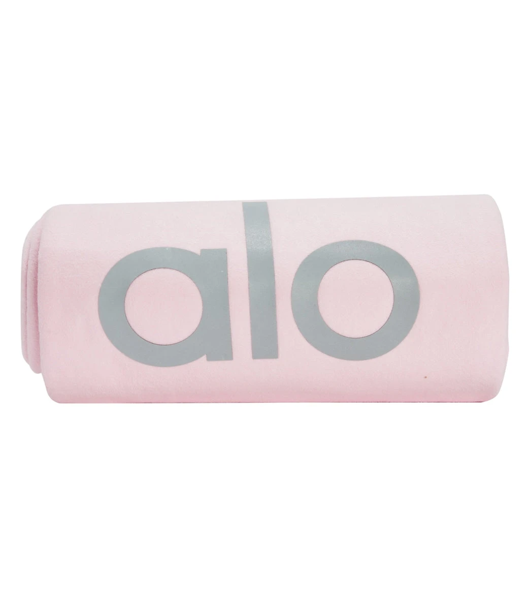 Alo Yoga Grounded No-Slip Mat Towel Powder Pink 1 Alo Yoga Grounded No-Slip Mat Towel Powder Pink