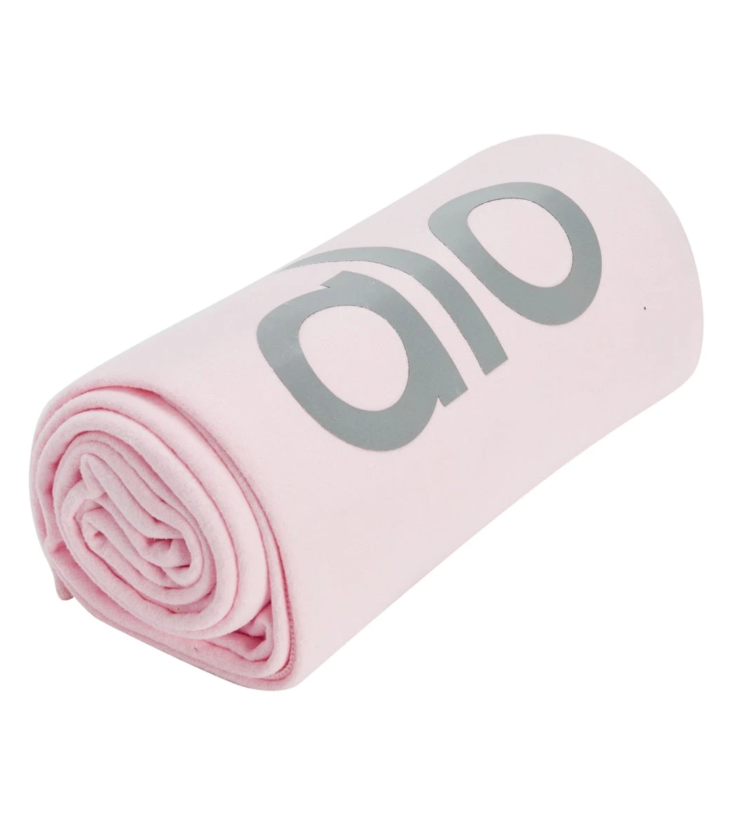 Alo Yoga Grounded No-Slip Mat Towel Powder Pink 3 Alo Yoga Grounded No-Slip Mat Towel Powder Pink - Image 3