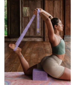 Yoga Design Lab Yoga Strap Lavender -Yoga Balance 6851610378283 lavender 4a