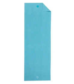 Manduka Yogitoes+ Repreve® Yoga Mat Towel, 71" Aqua -Yoga Balance 6895582412843 aqua