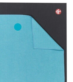 Manduka Yogitoes+ Repreve® Yoga Mat Towel, 71" Aqua -Yoga Balance 6895582412843 aqua 4a