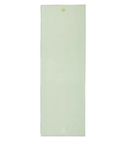 Manduka Yogitoes+ Repreve® Yoga Mat Towel, 71" -Yoga Balance 6895582773291 celadongreen 1a