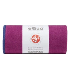 Manduka EQua Yoga Hand Towel Purple Lotus -Yoga Balance 7139075981355 purplelotus 4a