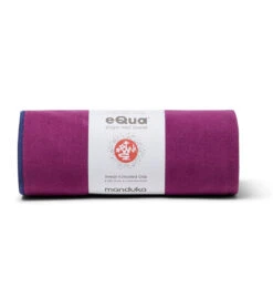 Manduka EQua Yoga Mat Towel Purple Lotus -Yoga Balance 7139076931627 purplelotus 3a